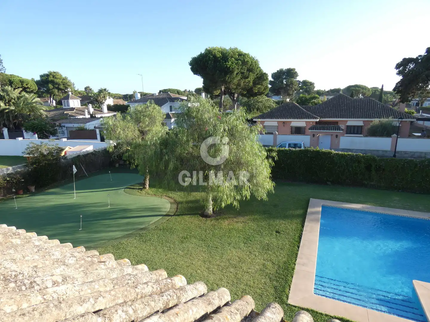 Jardí de Casa o xalet de lloguer en El Puerto de Santa María amb Calefacció, Jardí privat i Piscina