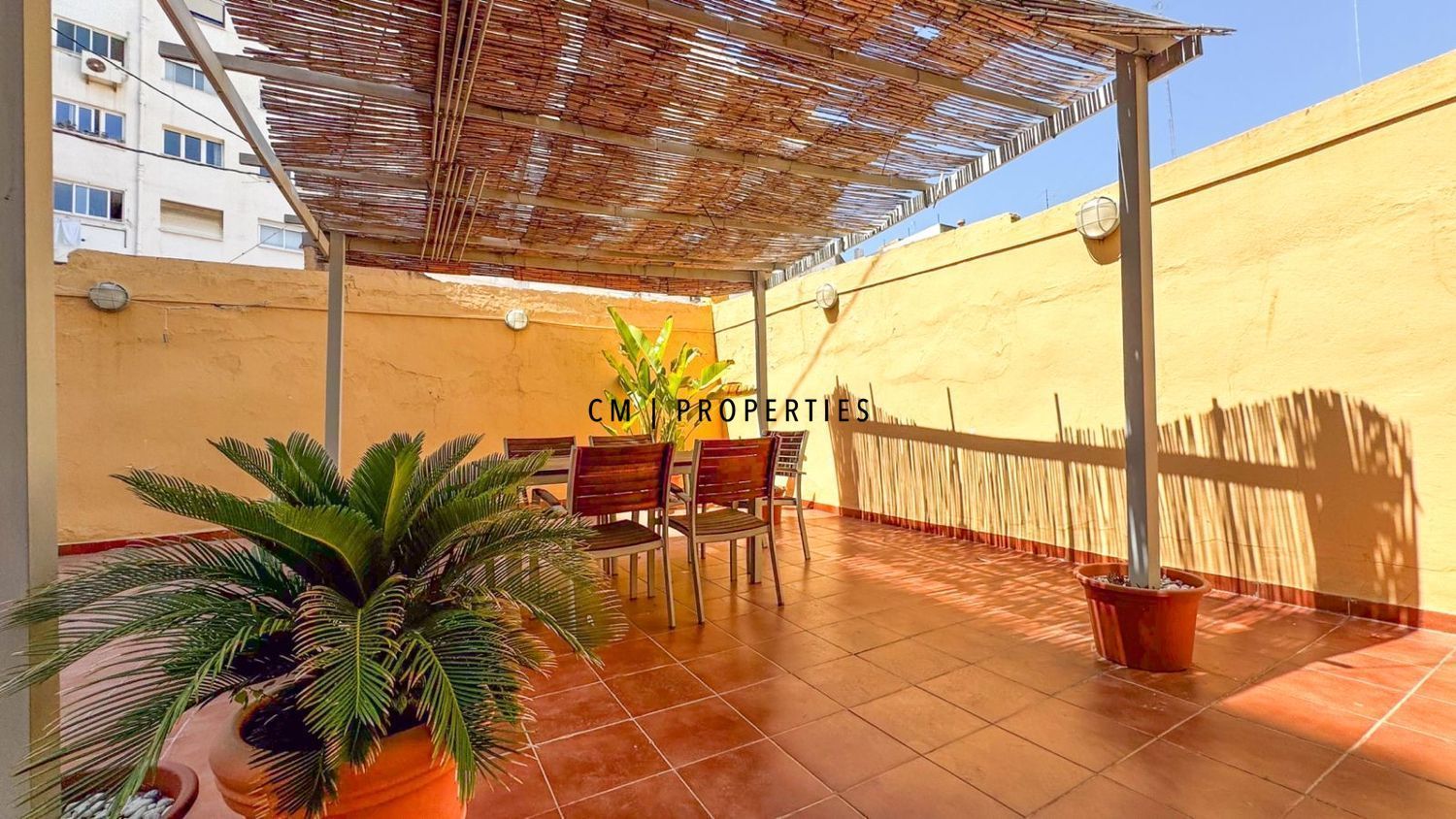 Terrace of Flat to rent in  Valencia Capital  with Air Conditioner, Heating and Terrace