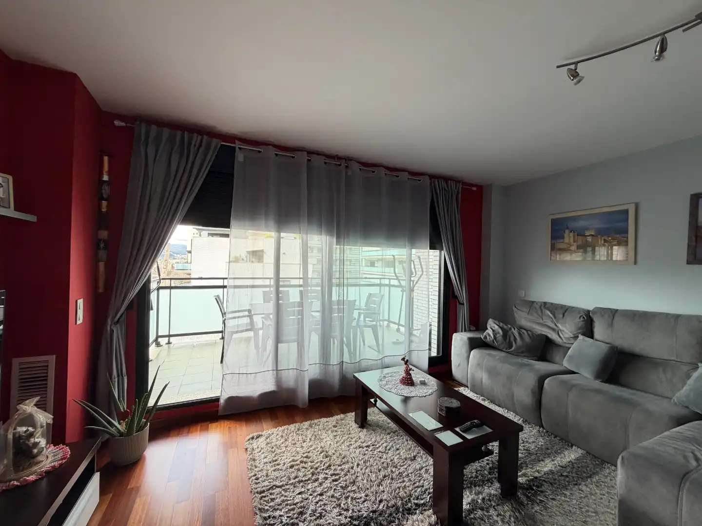 Living room of Flat for sale in Sagunto / Sagunt  with Heating, Parquet flooring and Terrace