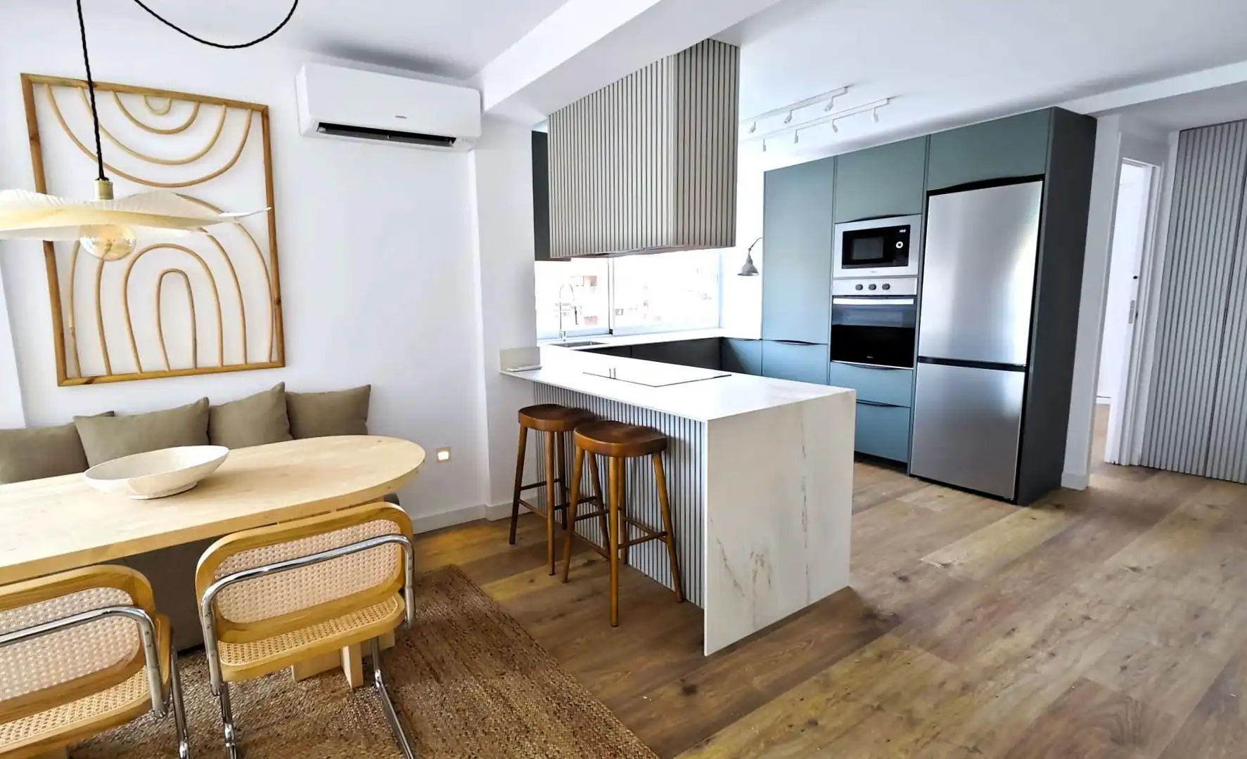 Kitchen of Flat for rent in Alicante / Alacant  with Air Conditioner, Heating and Parquet flooring