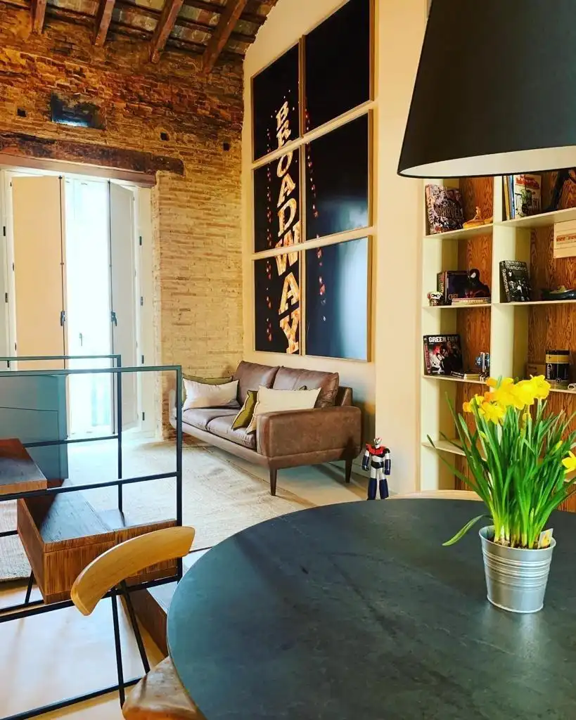 Sala d'estar de Àtic de lloguer en Valencia amb Calefacció, Terrassa i Traster