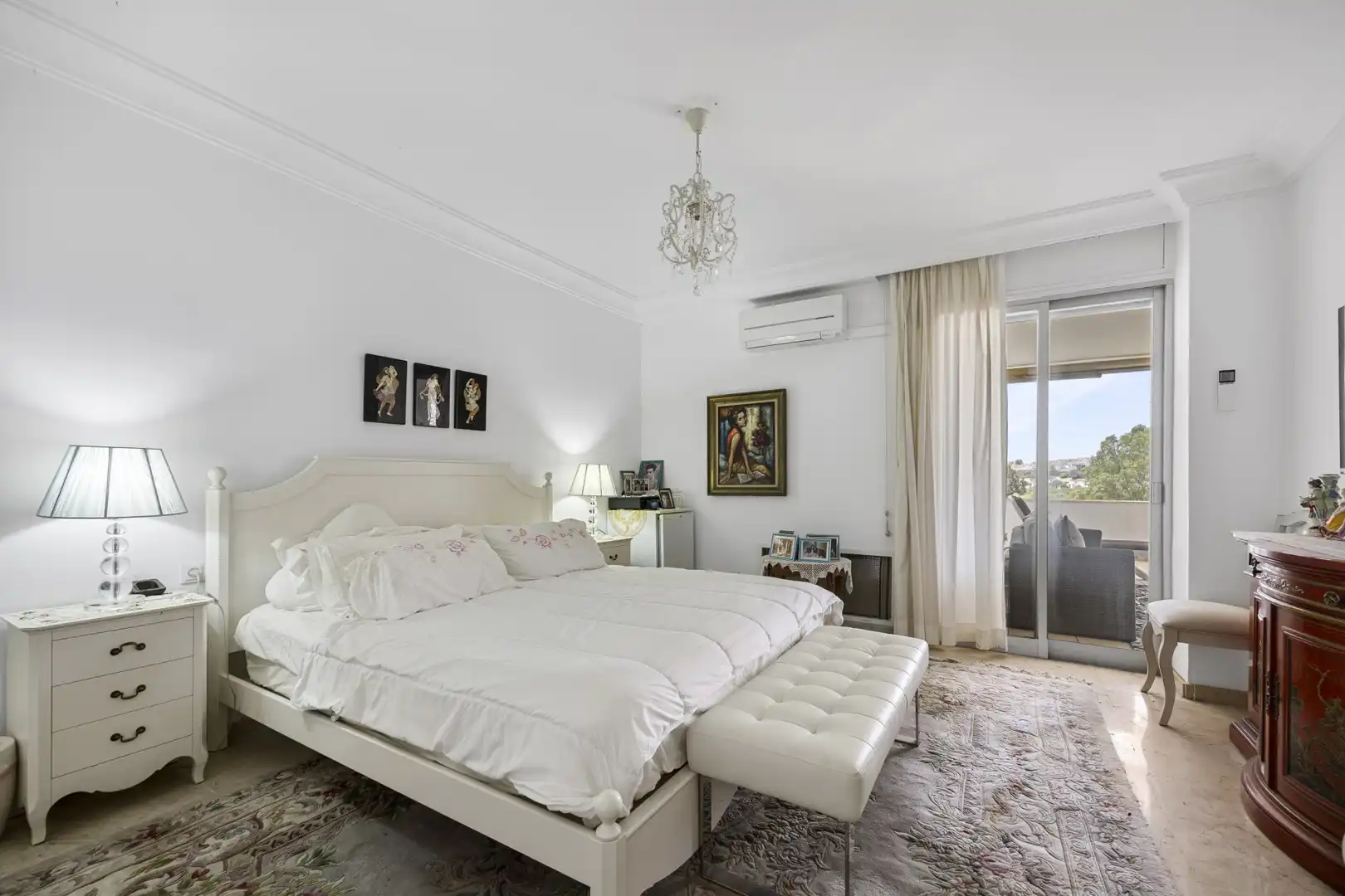 Bedroom of Apartments for sale in Marbella  with Air Conditioner, Terrace and Swimming Pool