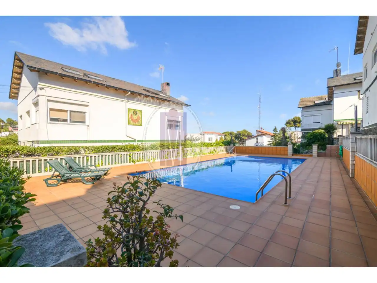Swimming pool of Single-family semi-detached for sale in Castelldefels  with Heating, Terrace and Community pool
