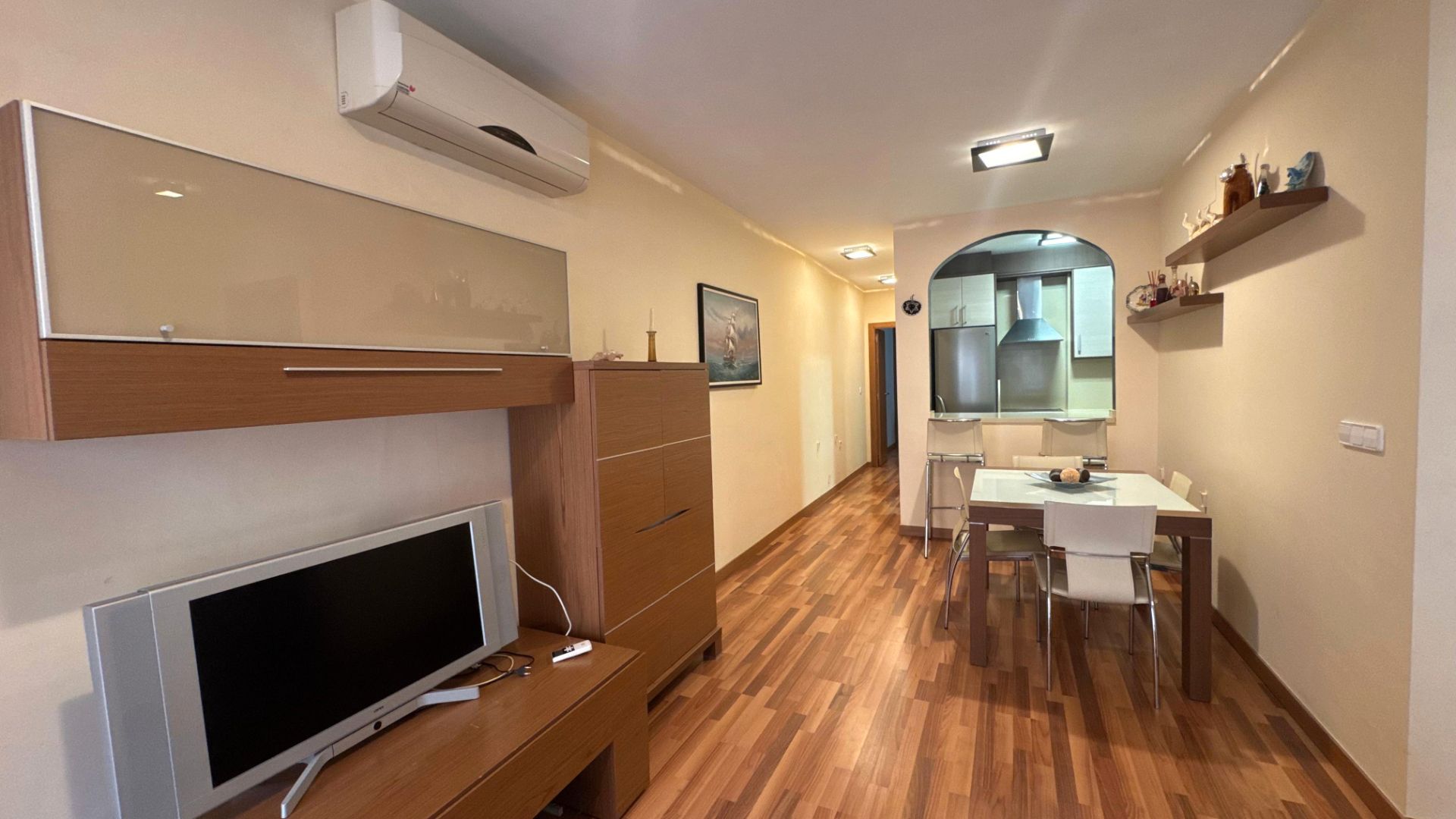 Living room of Planta baja for sale in Los Alcázares  with Parquet flooring, Terrace and Furnished