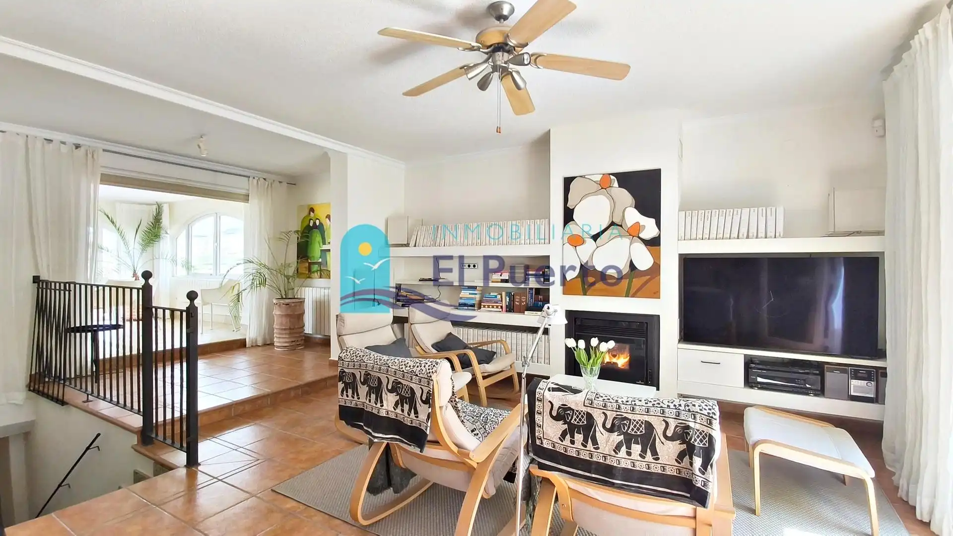 Sala de estar de Casa o chalet en venta en Cartagena con Aire acondicionado, Calefacción y Jardín privado