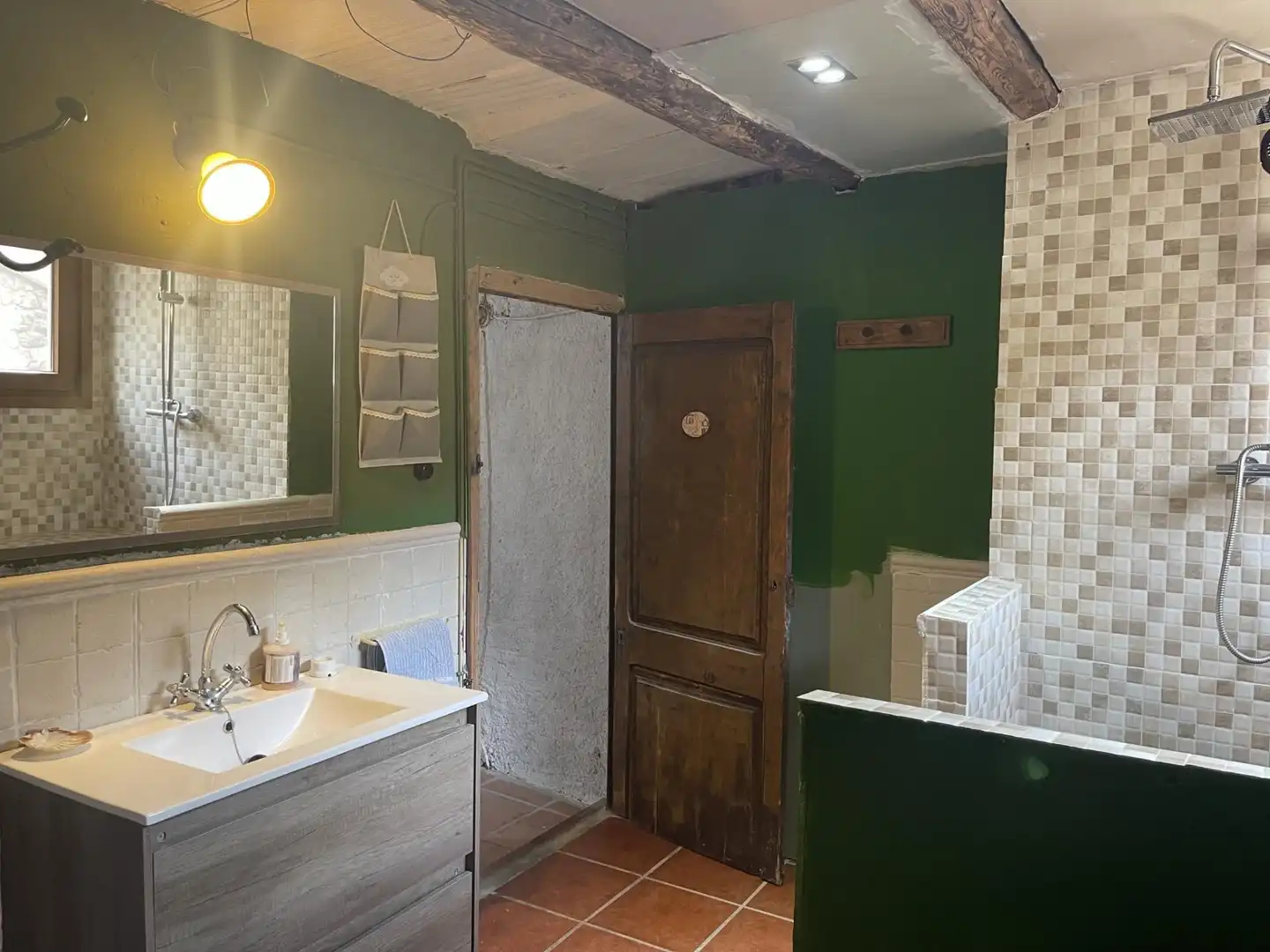 Baño de Casa adosada en venta en La Baronia de Rialb con Amueblado, Horno y Microondas