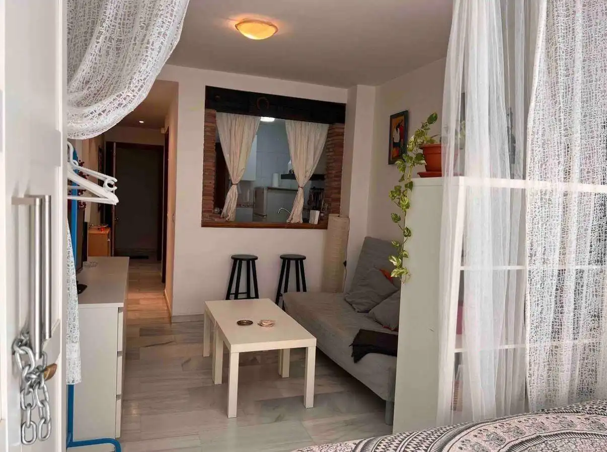 Wohnzimmer von Wohnungen zum Verkauf in Rincón de la Victoria mit Klimaanlage, Terrasse und Möbliert