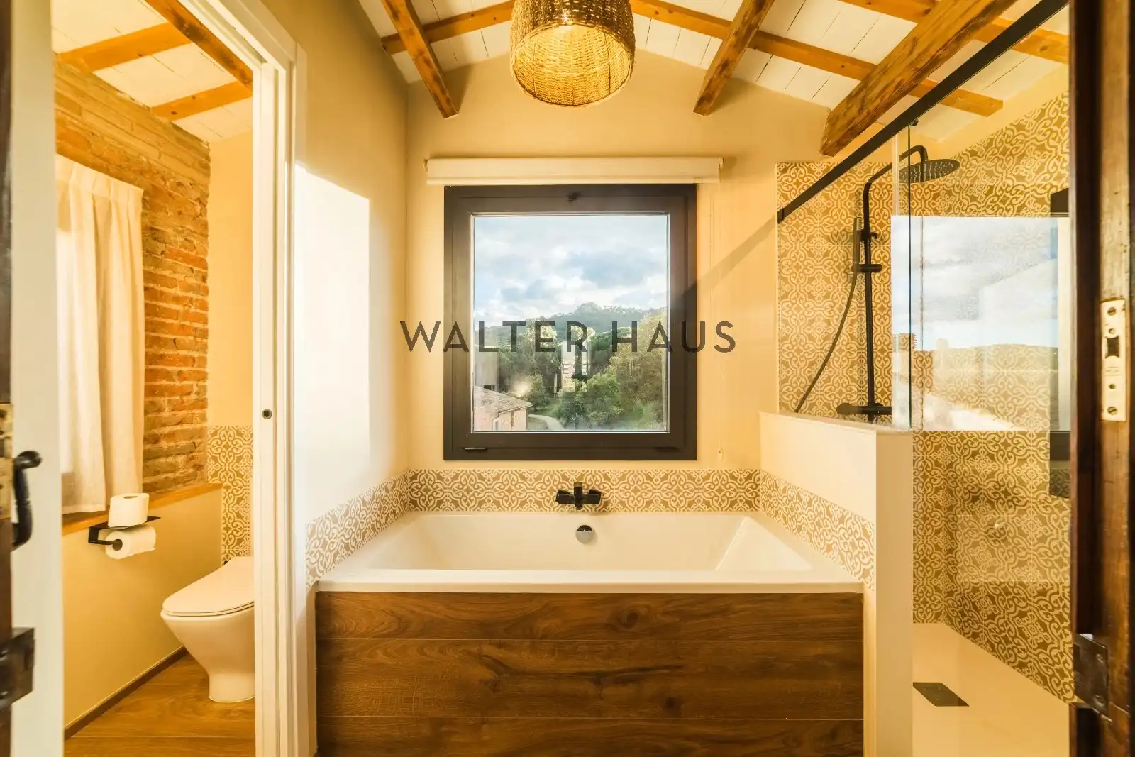 Baño de Finca rústica en venta en Santa Cristina d'Aro con Calefacción, Jardín privado y Parquet
