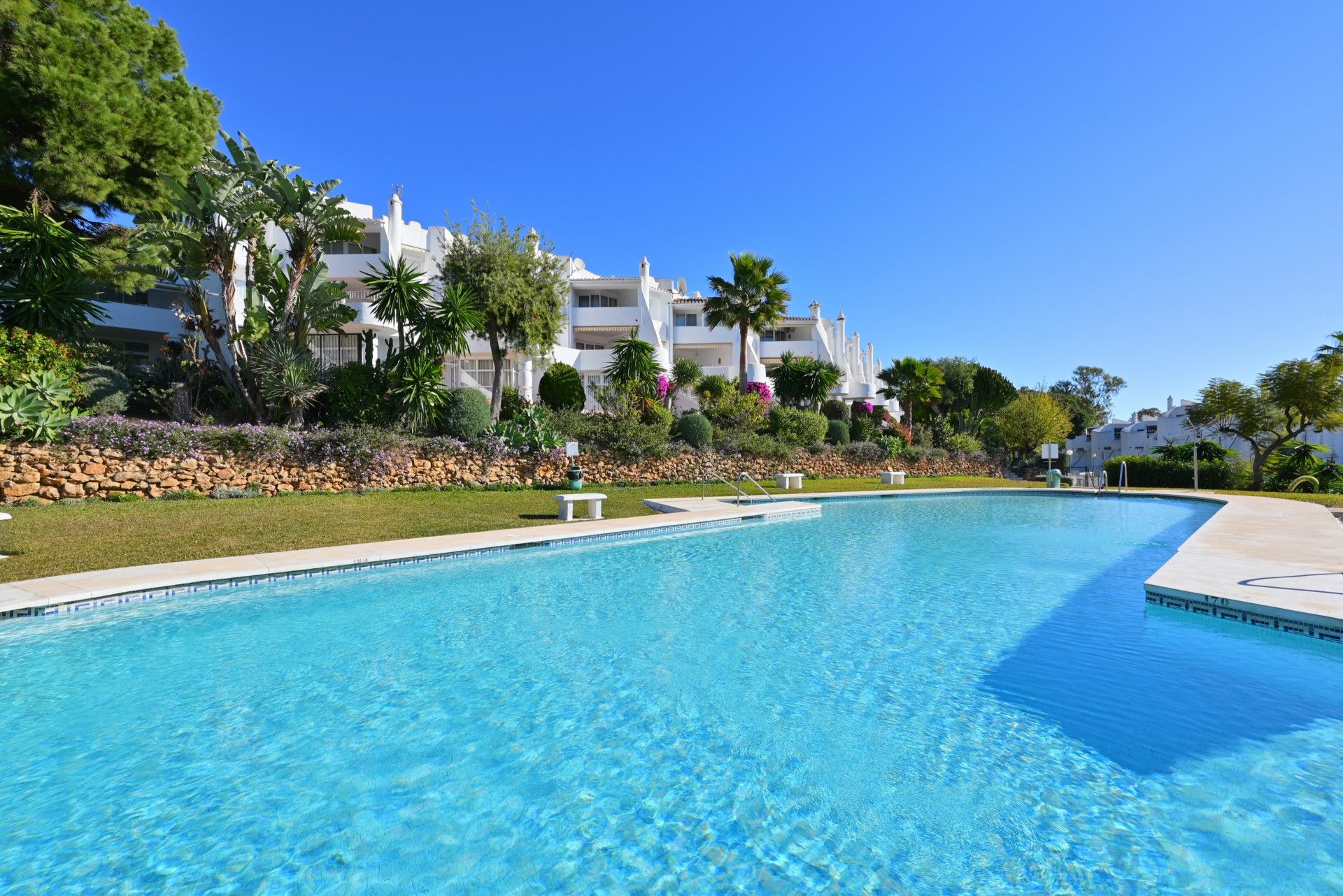 Garden of Attic for sale in Mijas  with Air Conditioner, Terrace and Swimming Pool