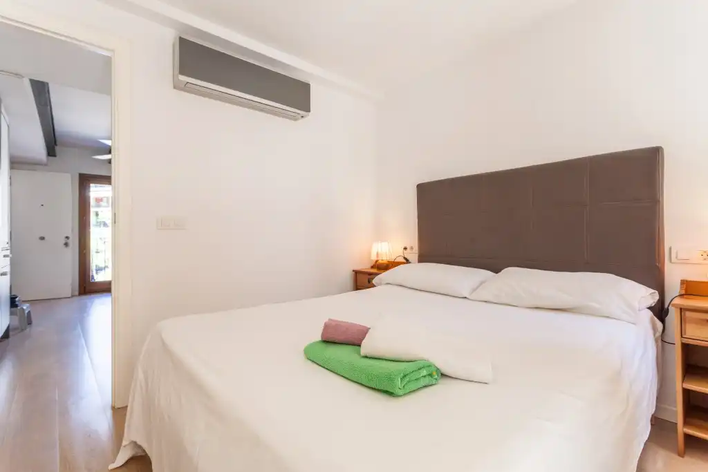 Schlafzimmer von Wohnungen zum Verkauf in  Palma de Mallorca mit Klimaanlage, Heizung und Terrasse