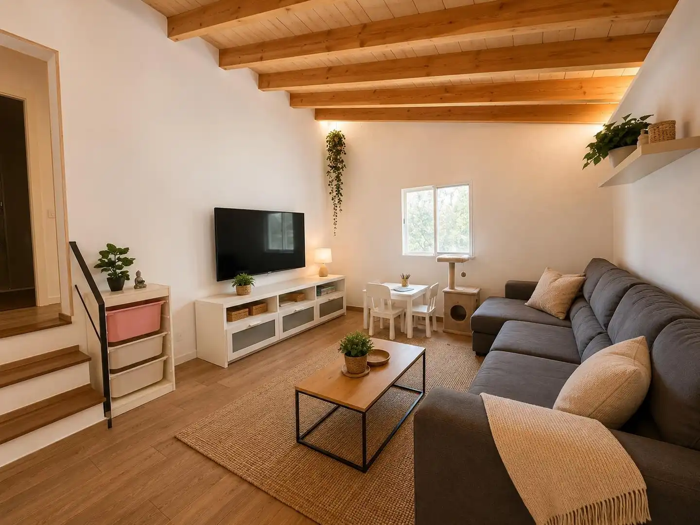 Sala de estar de Finca rústica en venta en Sencelles con Aire acondicionado, Jardín privado y Terraza