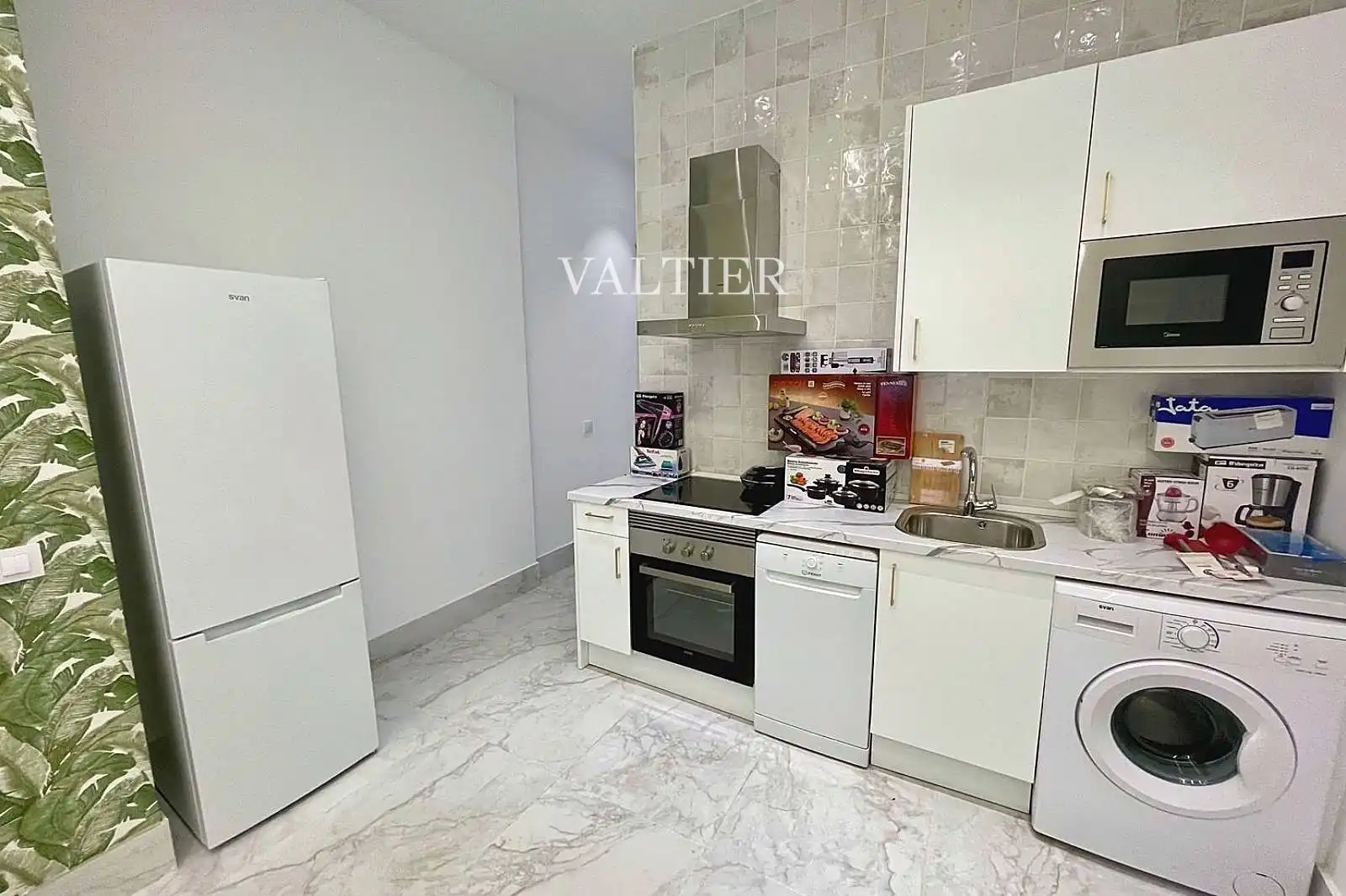 Cocina de Piso de alquiler en Madrid con Aire acondicionado y Amueblado