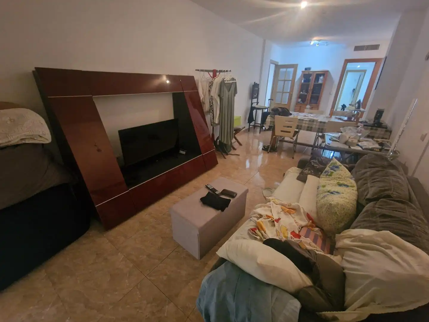 Living room of Flat for sale in Águilas  with Air Conditioner, Furnished and Balcony
