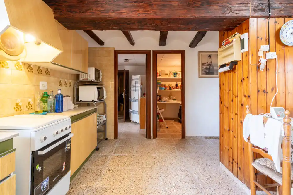 Cuina de Finca rústica en venda en Tortosa amb Terrassa i Moblat