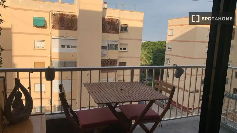Terraza de Piso de alquiler en Alicante / Alacant con Aire acondicionado, Calefacción y Amueblado