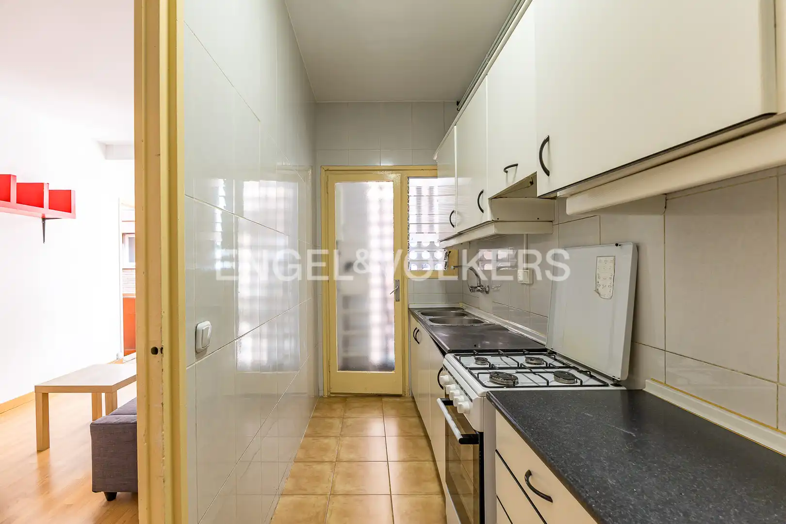 Kitchen of Flat for rent in Barcelona  with Heating, Furnished and Balcony