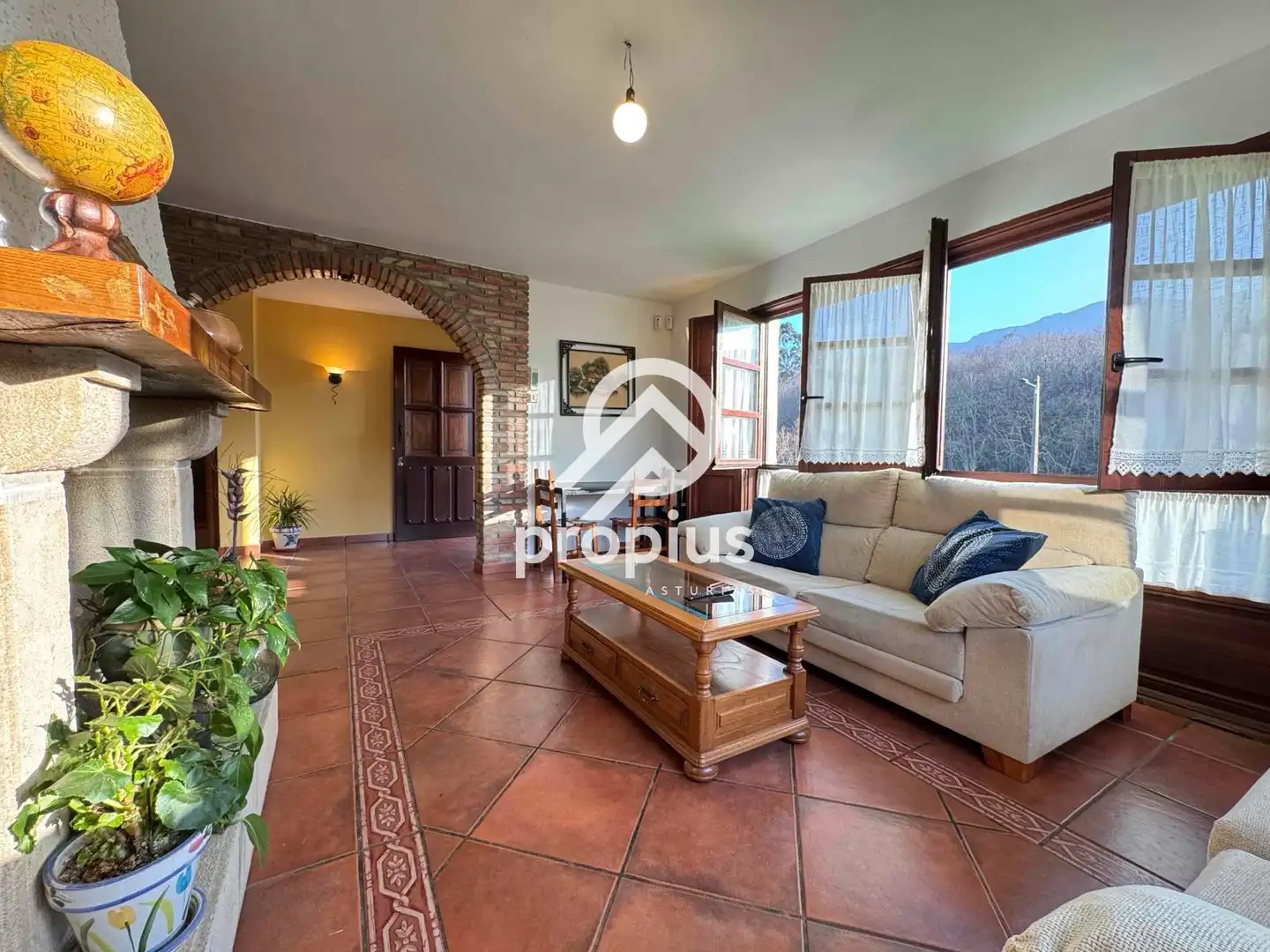 Living room of Houses for sale in Ribadedeva  with Heating, Private garden and Terrace