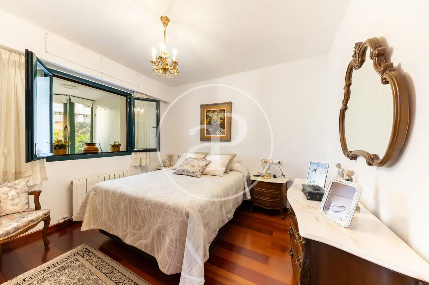 Schlafzimmer von Wohnung zum Verkauf in  Palma de Mallorca mit Klimaanlage, Heizung und Privatgarten