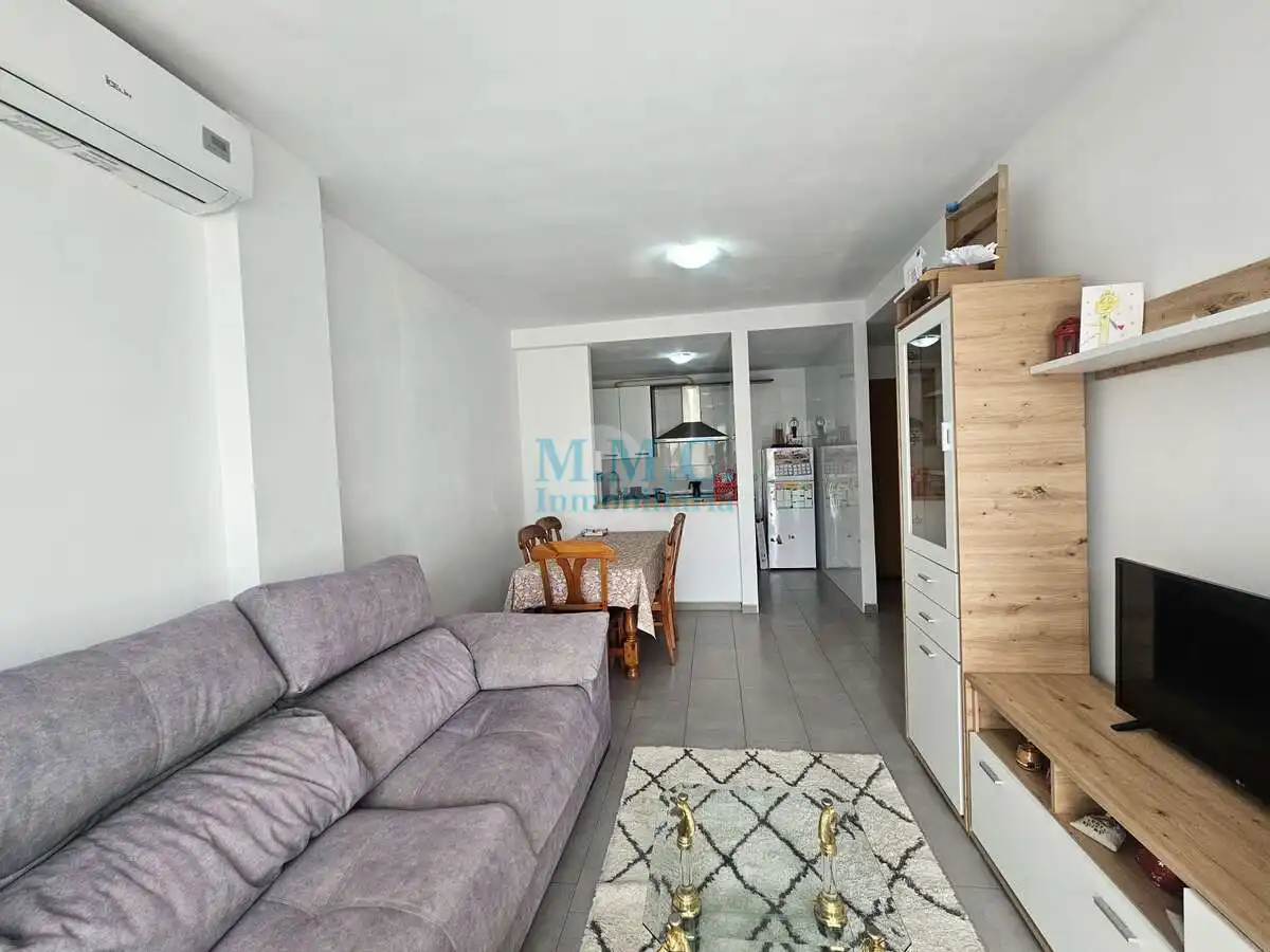 Sala de estar de Piso en venta en Roquetas de Mar con Terraza y Amueblado
