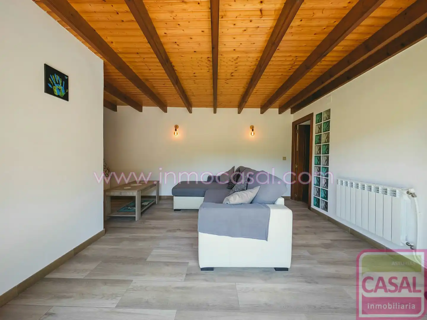 Living room of Houses for sale in San Martín del Rey Aurelio  with Heating, Terrace and Storage room