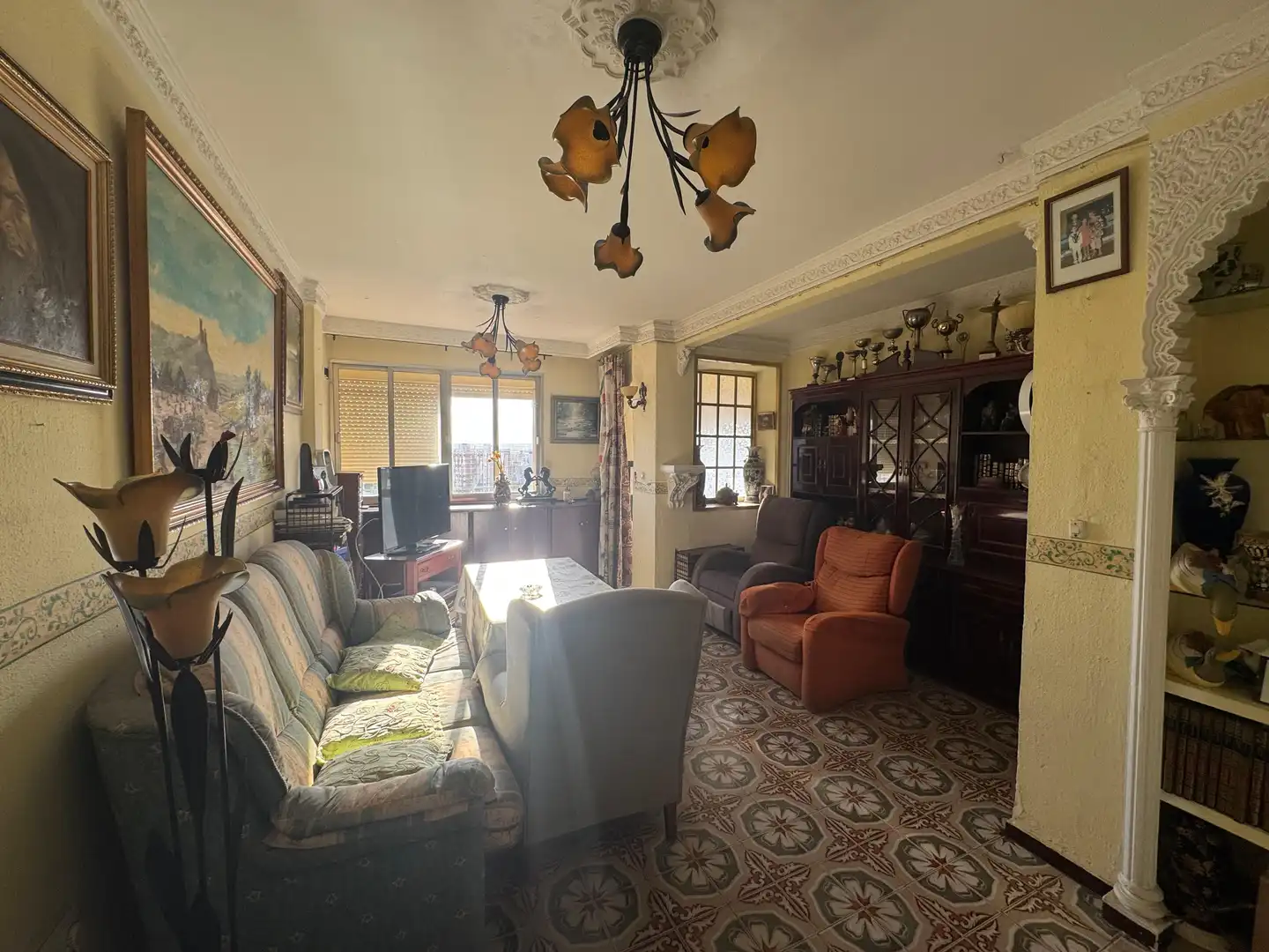Sala de estar de Piso en venta en Sevilla con Terraza