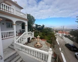 Exterior view of House or chalet for sale in Málaga Capital  with Air Conditioner, Private garden and Parquet flooring