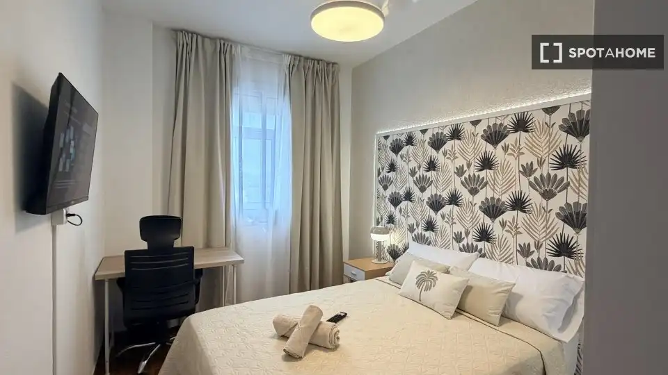 Habitación de Piso para compartir en Las Palmas de Gran Canaria con Aire acondicionado, Terraza y Amueblado