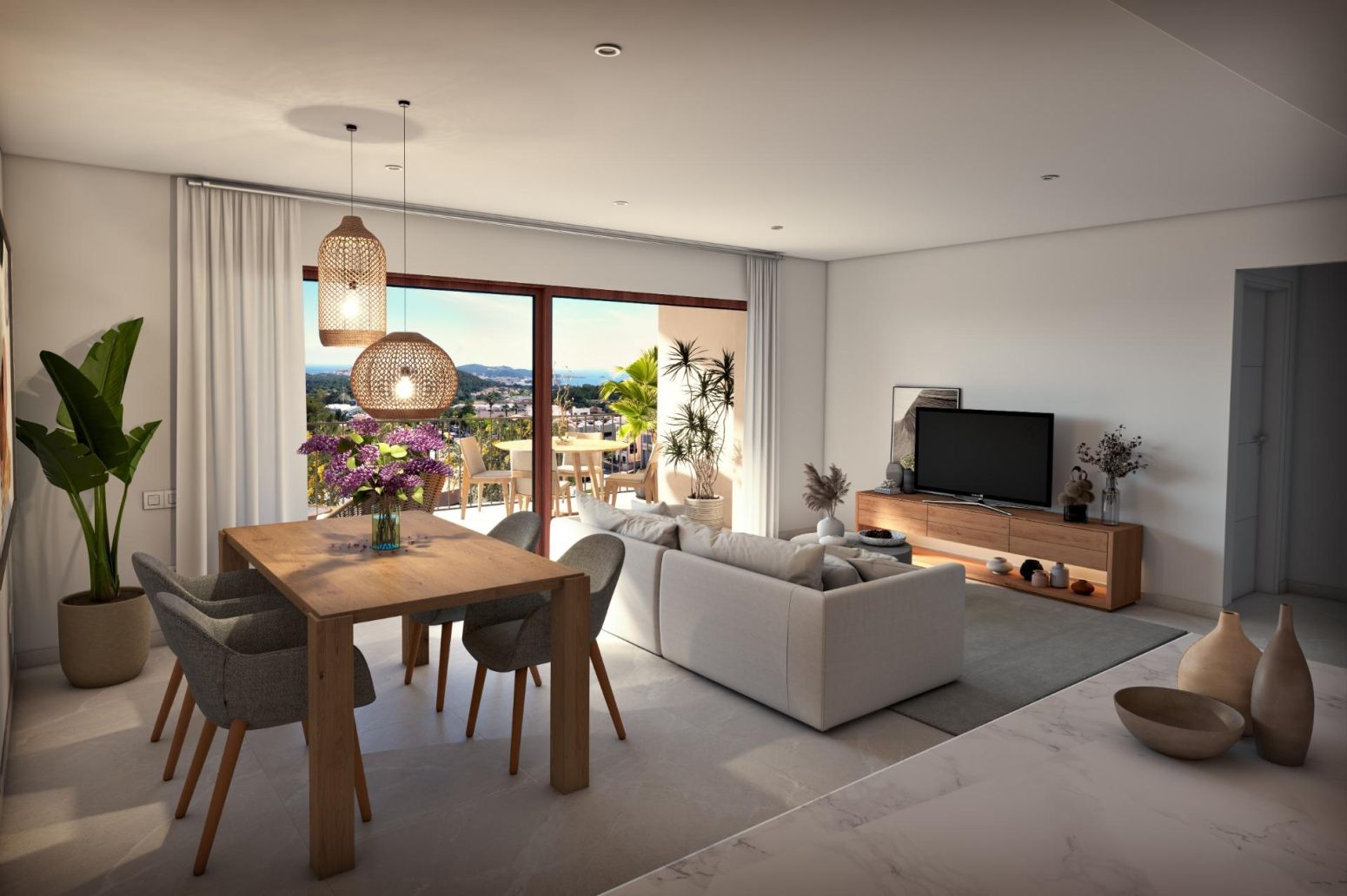 Living room of Flat for sale in Capdepera  with Air Conditioner, Heating and Private garden