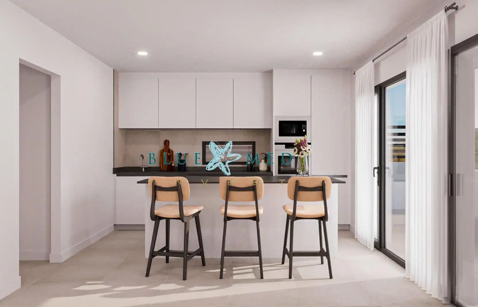 Cocina de Casa o chalet en venta en Lorca con Aire acondicionado, Calefacción y Jardín privado