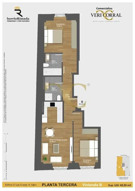 Wohnung mit Aufzug zum Verkauf in Calle de las Cruces, imagen 20