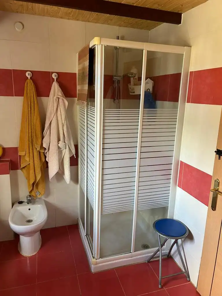 Bathroom of Houses for sale in Logrosán  with Private garden, Terrace and Swimming Pool