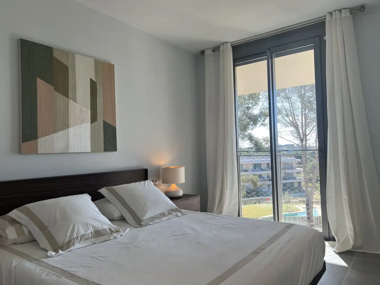 Schlafzimmer von Wohnung zur Miete in Salou mit Klimaanlage, Heizung und Terrasse