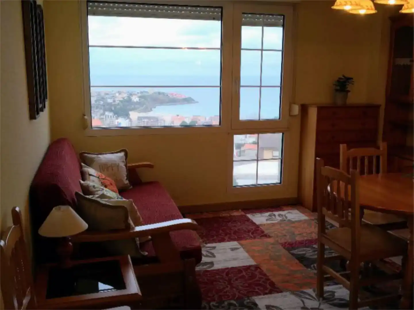 Schlafzimmer von Wohnung zur Miete in Suances mit Privatgarten, Parkett und Abstellraum