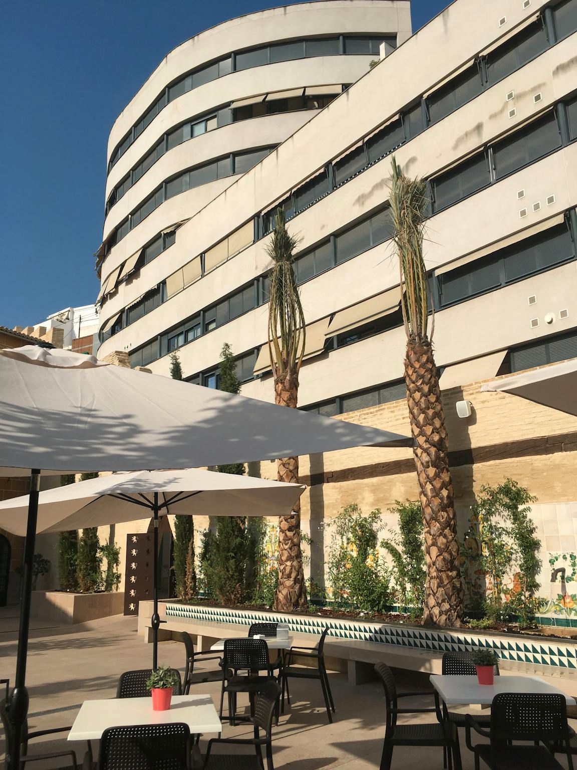 Terrace of Flat to rent in  Valencia Capital  with Air Conditioner, Heating and Private garden