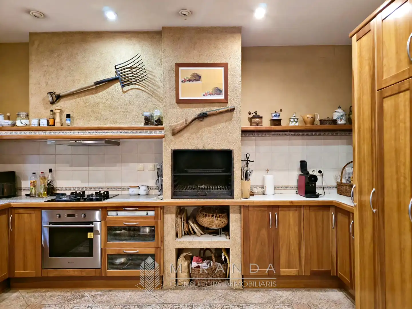 Cocina de Casa o chalet en venta en L'Ametlla del Vallès con Aire acondicionado, Jardín privado y Terraza