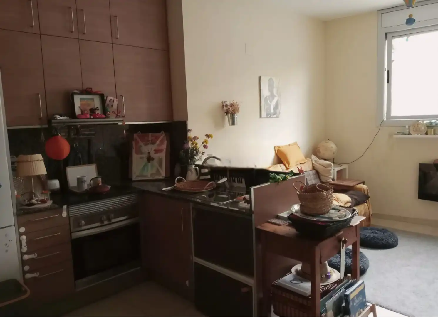 Küche von Wohnung zum Verkauf in Badalona mit Klimaanlage, Heizung und Terrasse