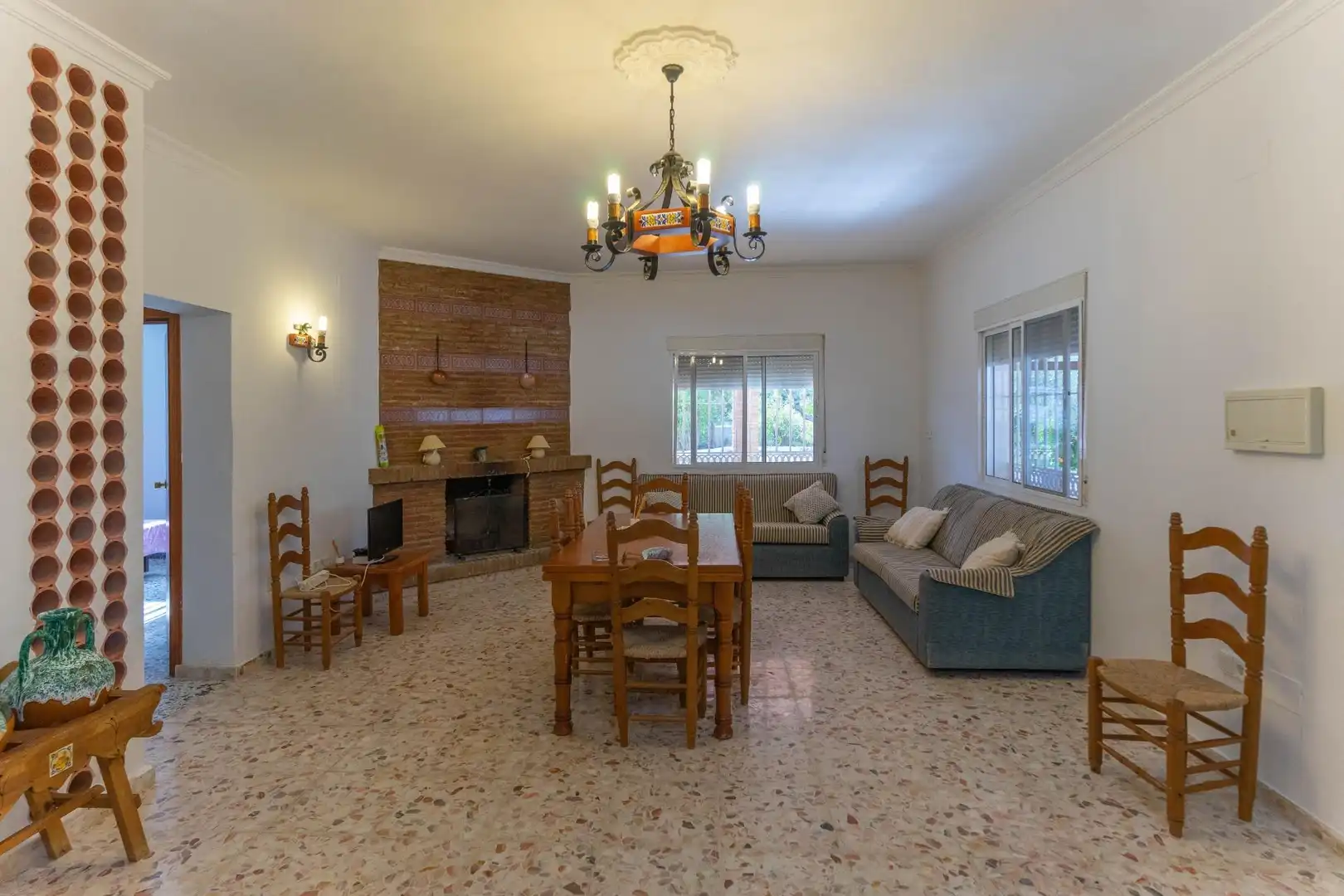 Sala de estar de Casa o chalet de alquiler en Alhaurín El Grande con Jardín privado, Terraza y Amueblado