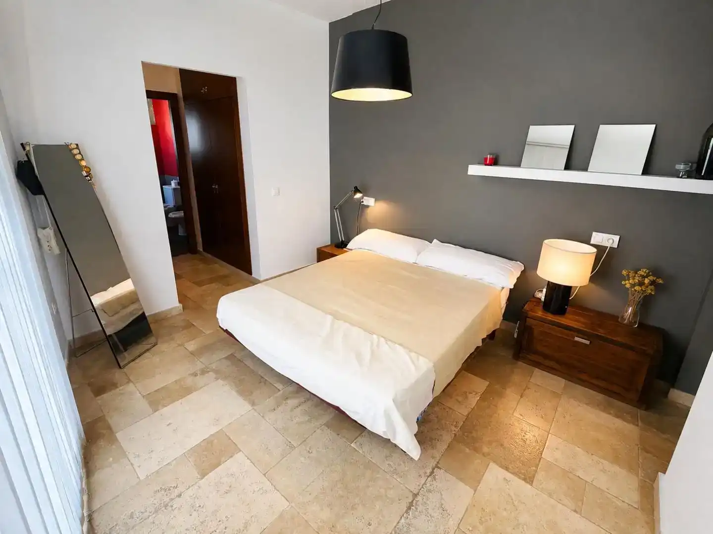 Schlafzimmer von Wohnung zur Miete in Cartaya mit Klimaanlage, Abstellraum und Möbliert