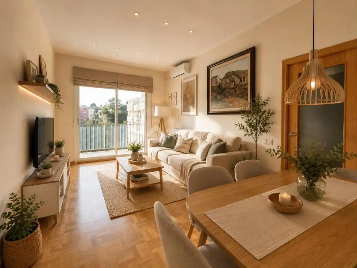 Sala d'estar de Àtic en venda en Barcelona