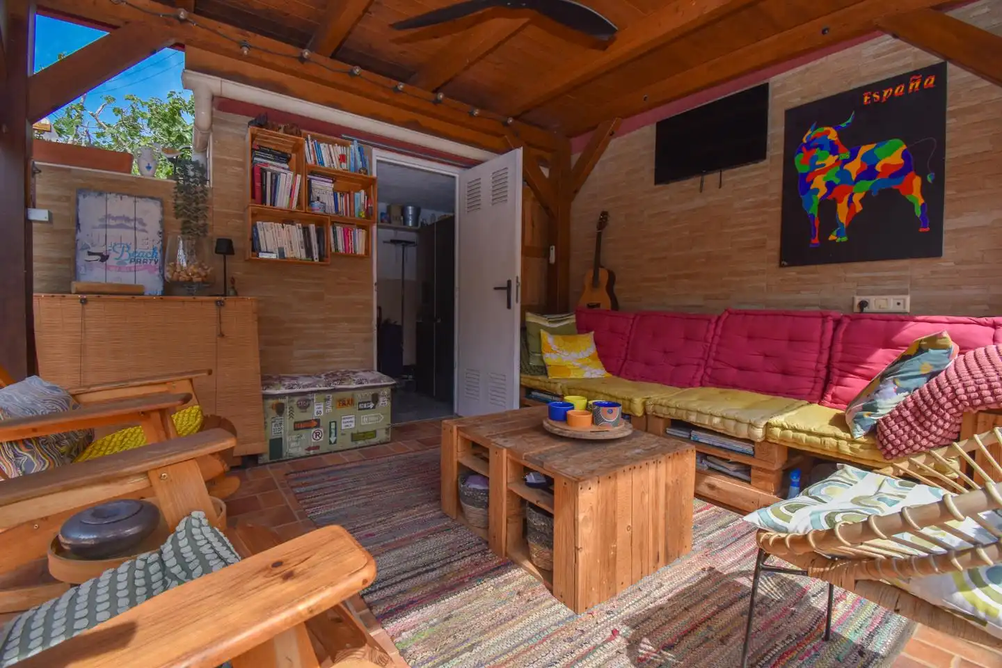 Sala d'estar de Pis en venda en Santa Pola amb Aire condicionat, Jardí privat i Terrassa