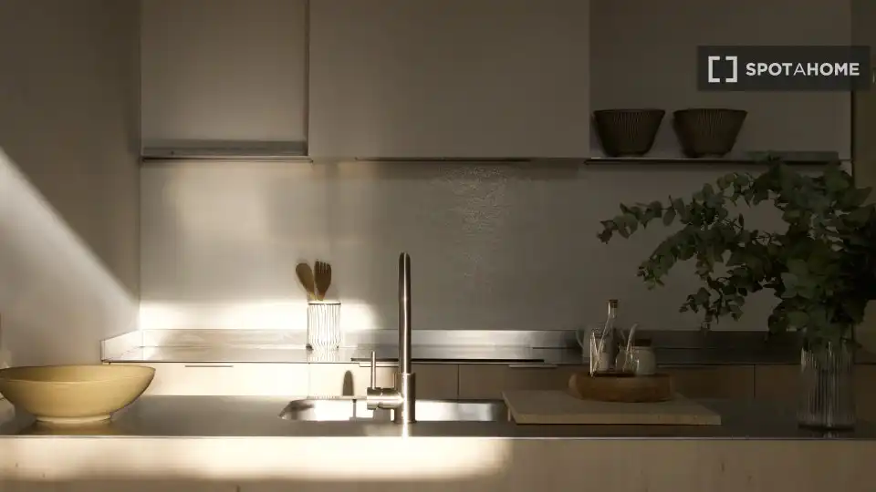 Kitchen of Flat for rent in Aldaia  with Air Conditioner, Heating and Furnished