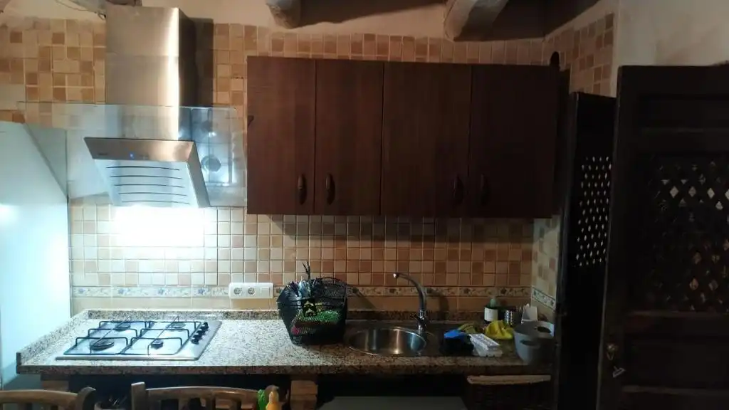 Cuina de Casa o xalet en venda en Busquístar amb Terrassa i Moblat