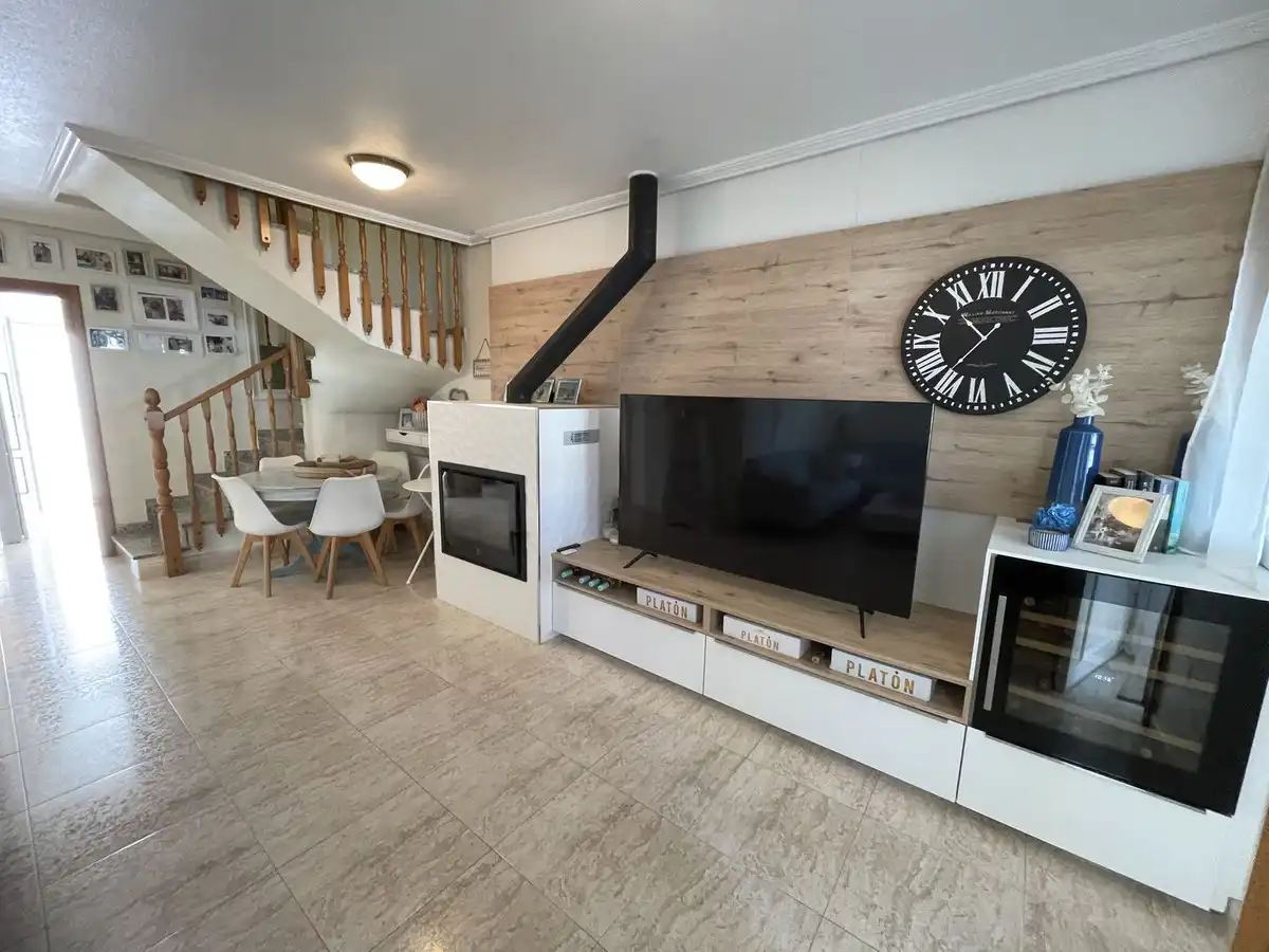 Sala de estar de Casa o chalet en venta en Pilar de la Horadada con Aire acondicionado, Jardín privado y Terraza
