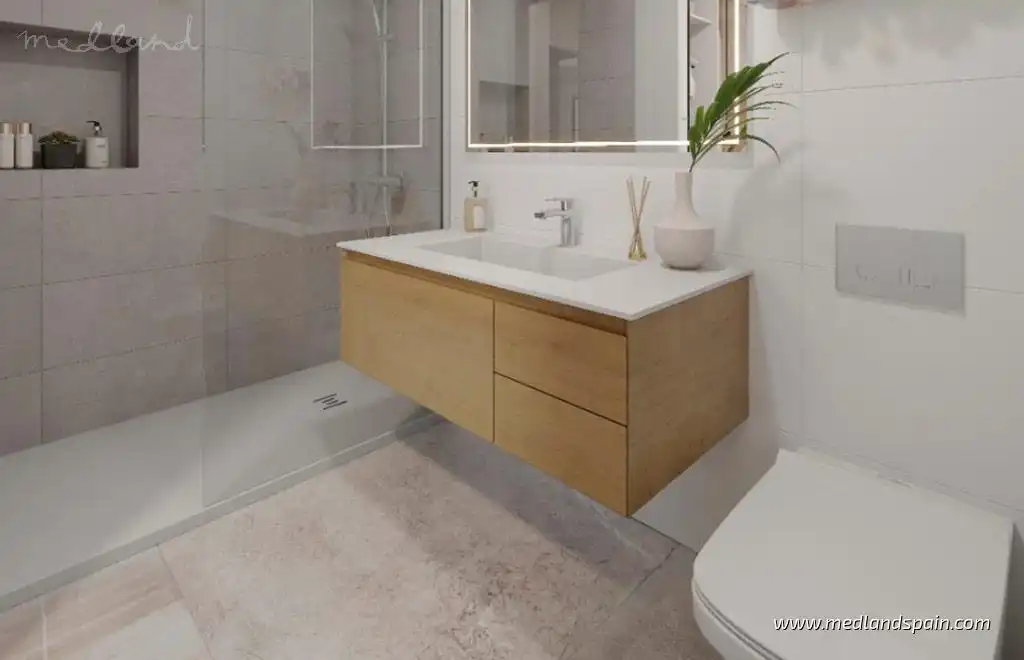 Bany de Apartament en venda en Los Narejos - Punta Calera