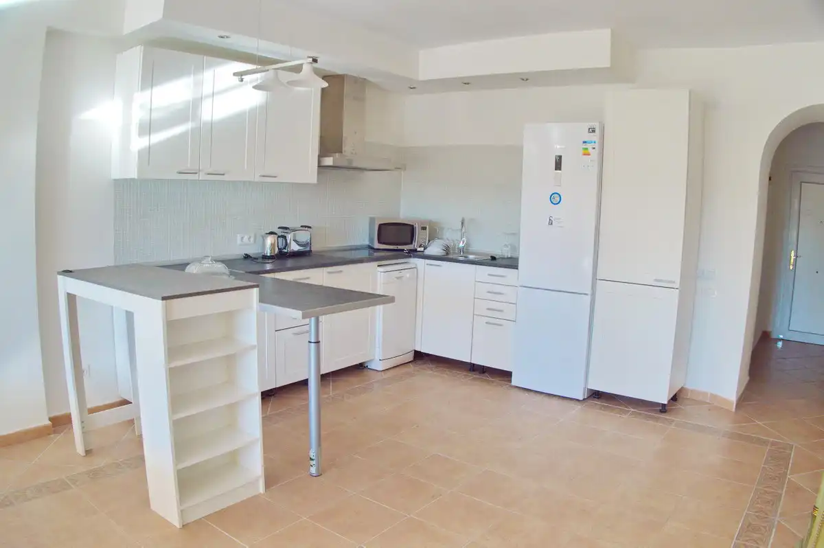 Kitchen of Apartments for rent in Marbella  with Air Conditioner, Furnished and Balcony
