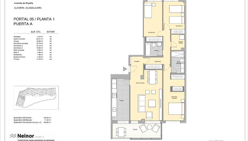 Foto 1 de Piso en venta en   Calle Nelson Mandela, Alovera, Guadalajara