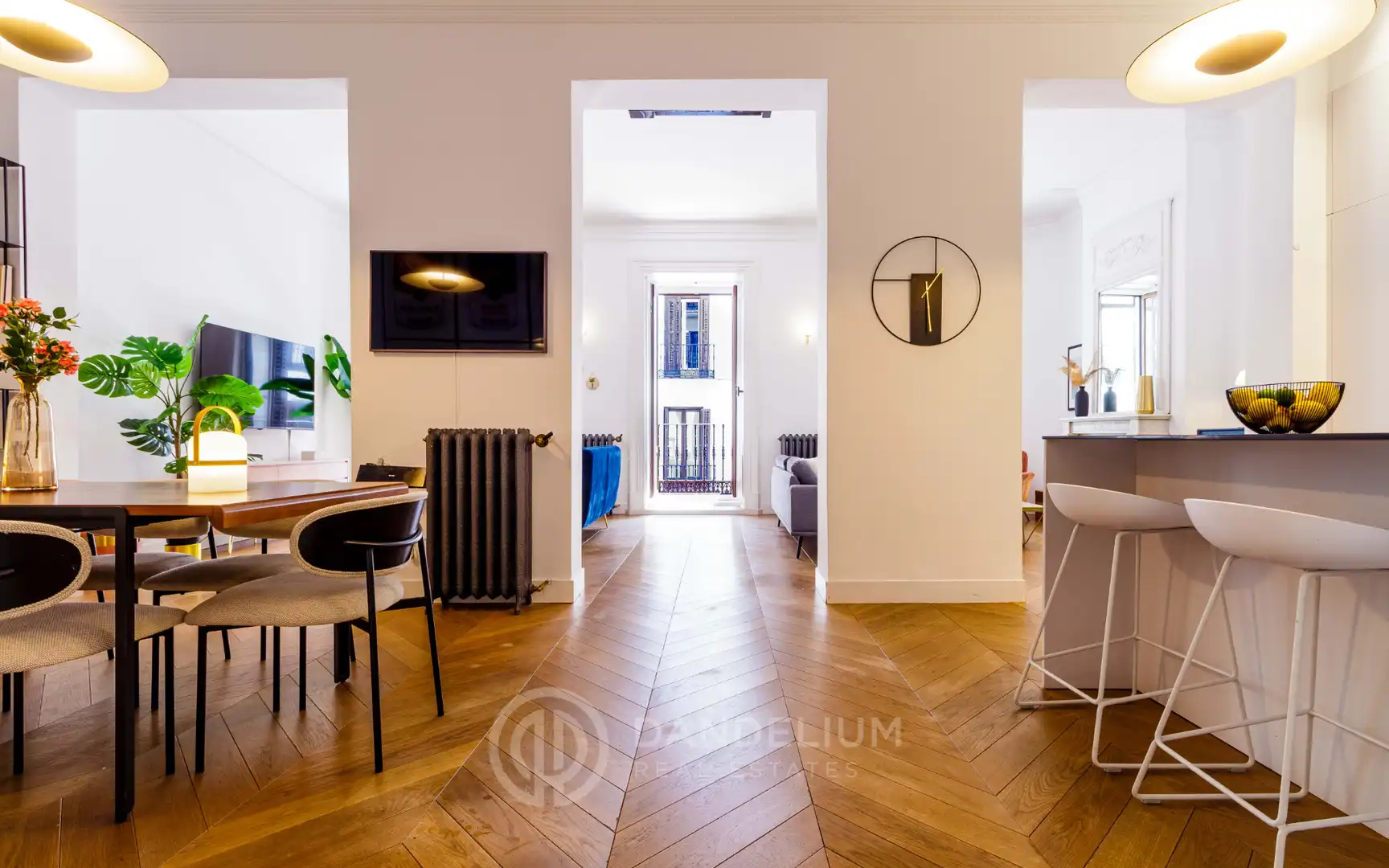 Sala de estar de Piso de alquiler en Madrid con Aire acondicionado, Calefacción y Parquet