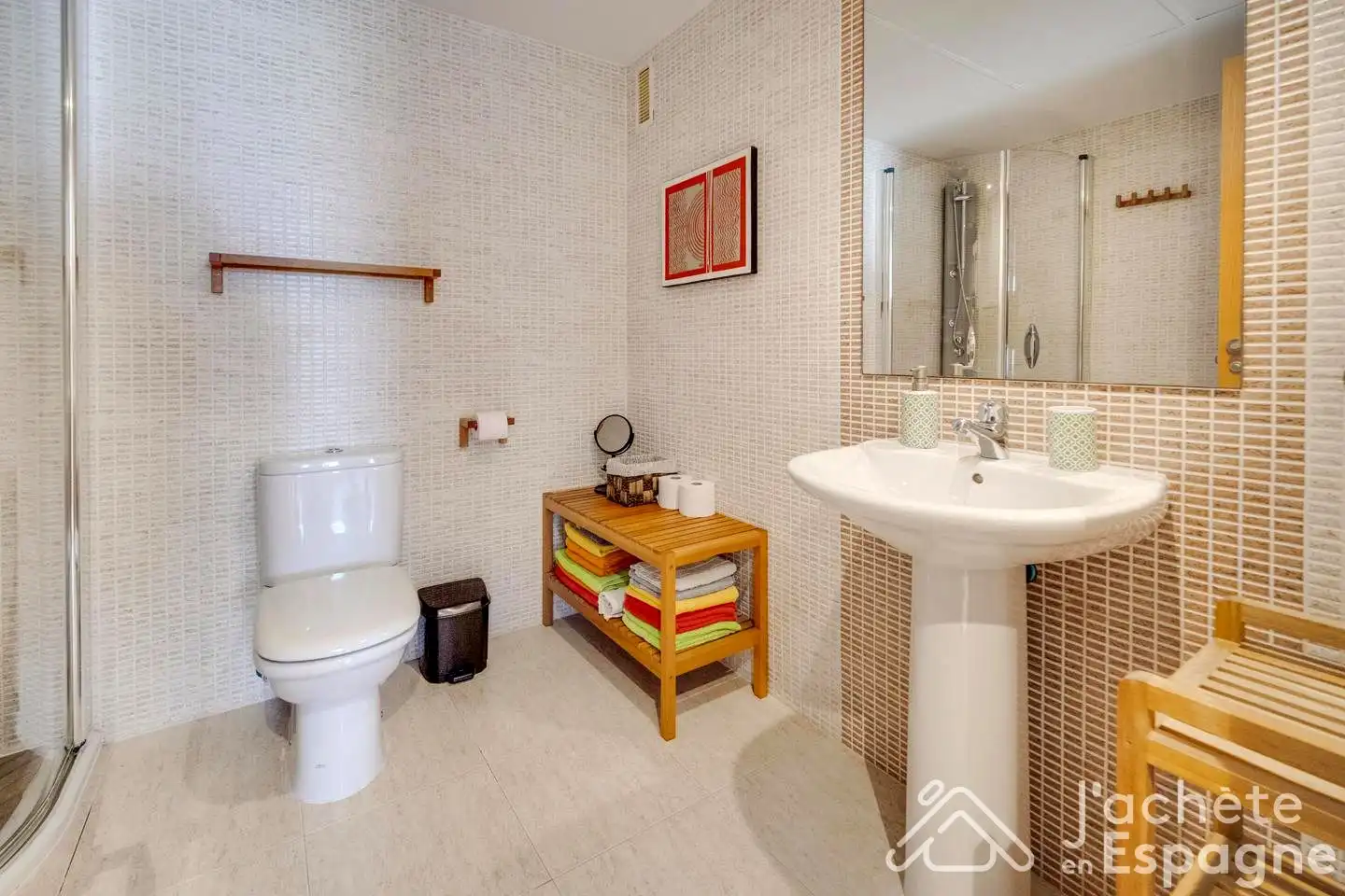 Bany de Apartament en venda en San Jorge / Sant Jordi amb Aire condicionat, Terrassa i Traster
