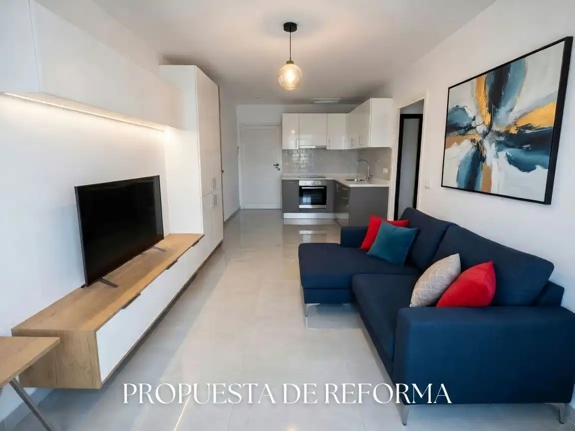 Sala d'estar de Apartament en venda en Torredembarra amb Terrassa, Moblat i Forn