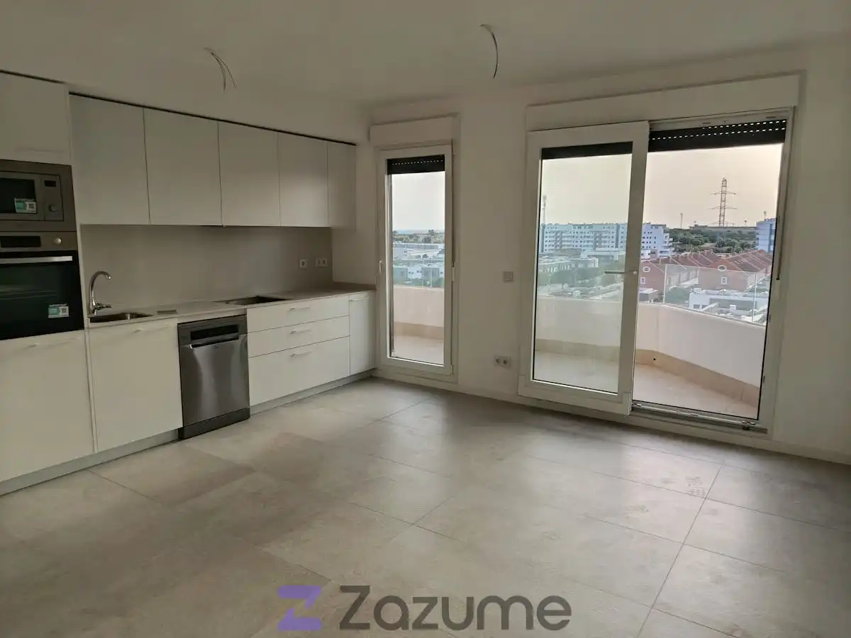 Cocina de Piso de alquiler en Dos Hermanas con Aire acondicionado, Calefacción y Terraza